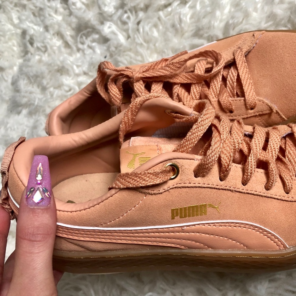 Puma peach sneakers